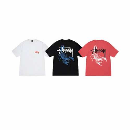 款号Xb2071# Stussy斯图西 Ss25 蝎子短袖T恤男女同款 230克纯棉圆筒布版型 两侧面不带缝线 正确版本与正品相同。区别市场通货。 颜色：白色