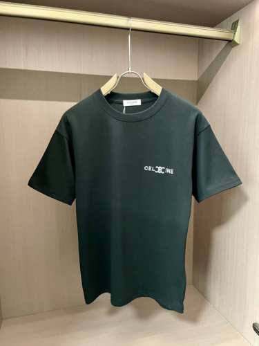 celine 2025春夏新品 优选特定原版开发双股精棉平纹面料 上身挺阔舒适度佳 外穿内搭随意搭配 男女同款夏日必备 3尺码S-Xl