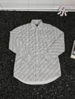 纯原臻品 顶级原版复刻 - 巴黎世家 2025春夏最新 Archive Letters存档信件字体弹幕衬衫休闲舒适吸汗透气长袖衬衫 男女同款 - 还在为每天穿什
