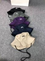 上新 全新升级三防功能速干料始斯图希 Stussy 收纳渔夫帽 材质：速干功能性面料 功能：收纳 黑色、卡其色、紫色、藏青色、灰色 5色P