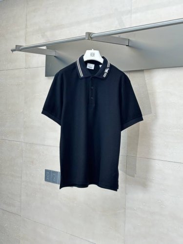 burberry* 巴宝莉 25Ss新款战马提花翻领珠地棉短袖Polo衫 Size：M L Xl Xxl