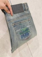 L家 25Ss订单火爆款牛仔裤 春夏色系百搭颜色首选 原版标对版复刻 进口订制面料奢华独家感品质爆品热卖 春夏新品 工艺+洗水外贸品质感细节处理满满到位 这颜色