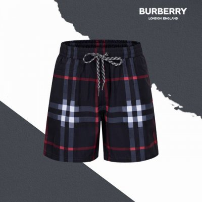 款号Sl burberry巴宝莉经典格子沙滩裤带内网抽绳短裤 情侣同款 不掉色 舒适透气 专柜同步 全套包装 区别市面一眼假版本 一条小短裤细节丰富 却也能看出
