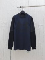 Balenciaga* X Ua联名拼接假两件长袖 大身面料采用全丝米通75D网眼面料 裁片进行激光定位裁剪 前后幅Logo处采用柯式压胶高温热压至衣身表面 拼