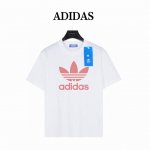 adidas 阿迪达斯 经典三叶草 短袖T恤 款号:Ad04 樱花粉 240克重磅小落肩100%棉T恤 Os版型 宽松有型好搭配 采用精梳紧密赛络工艺 面料更耐