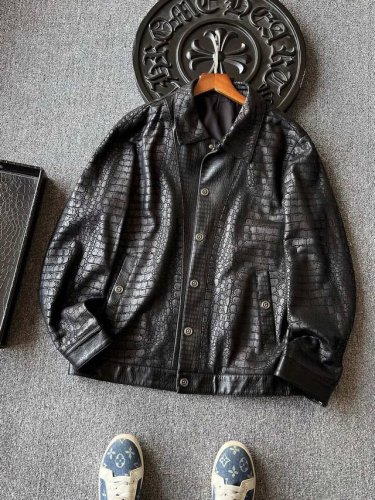 主推 ！专柜顶级皮衣！ 人气爆款！Gucci 古驰&蔻驰 Coach合作款高奢夹克外套！恒隆在售万元级，款号：2301 古驰&蔻驰家合作款研发意大利进口皮料，大