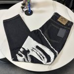 p140 evisu做旧牛仔长裤Evisu 福神牛仔裤 情侣款特供中山原厂原浆牛仔，面料环保，做旧拼接元素，和带有欧美风格的腰果花组合，与M的完美结合、个性十足