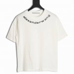 Alexander Wang 亚历山大王 24Ss 领口字母短袖T恤 面料采用定制240G 26支特滑双股精棉平纹高密无尘全棉布料。前幅高密度加厚，走线平整，代