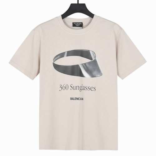 本地自取160 Balenciaga巴黎世家官网同款360太阳镜Logo短袖T恤 面料采用300克重双纱精梳棉，定制32支1*1螺纹，成衣两遍水洗处理，面料舒适
