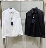 LV驴牌 25春夏新款秋冬款 定制金色字母金属衣领拼接 高品质长袖衬衫 码数：M-3Xl
