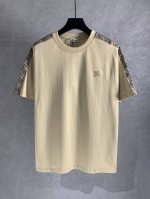 高品质 Burberry 巴宝莉 织带战马短袖T恤，面料采用纯棉精梳棉面料，采用刺绣工艺，定制Yb织带 上身效果宽松休闲，百搭款，三标齐全 ，男女同款 尺码: