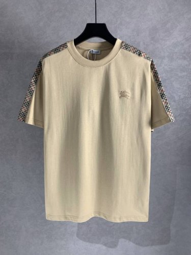 高品质 Burberry 巴宝莉 织带战马短袖T恤，面料采用纯棉精梳棉面料，采用刺绣工艺，定制Yb织带 上身效果宽松休闲，百搭款，三标齐全 ，男女同款 尺码: