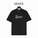 Gucci 古驰 25Ss 草写Logo标识刺绣短袖T恤 购入原版开模打造，全套定制辅料，所有细节完美还原 定织定染260G纯棉双纱紧密棉面料，洗水后达280G
