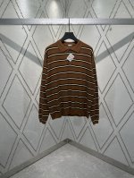 罗意威 25Ss新款条纹后领Logo图案刺绣polo衫 码数：S.M.L