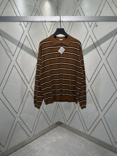 罗意威 25Ss新款条纹后领Logo图案刺绣polo衫 码数：S.M.L
