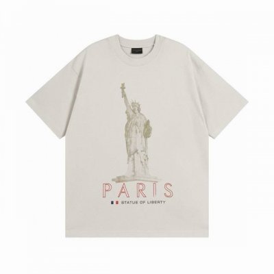 Balenciaga 巴黎世家2025 Ss 走秀款自由女神像水洗做旧短袖T恤 本市场No.1的质量 真正天花板品质 全部原版开发注意细节图 避免被盗图商家混发