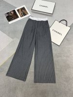 高品质大王 2025春夏新品 经典的松紧腰带裤 搭配灰色系条纹西裤设计 混搭元素结合很酷 又很好穿的轻薄面料 闭眼入就对了 Sml