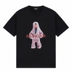 顶级版本 -Balenciaga巴黎世家小男孩印花短袖 宽松版型 采用260克精梳棉双纱 -男女同款 -从面料到辅料全部三标齐全跟足Zp 进口松井公司浆料印花绝