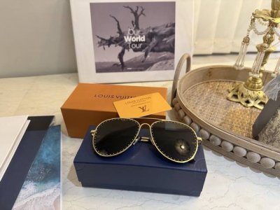 上新！ ，配专柜包装盒！Louis Vuitton 1.1 Millionaires 太阳眼镜 路易威登Lv太阳镜墨镜，颜色：黑色。