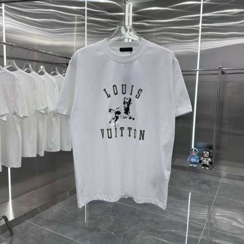 Lv 2025春夏新款短袖T恤 5D凹凸打印工艺 男女同款宽松版 S M L Xl Xxl 五个码 黑色 白色 绿色