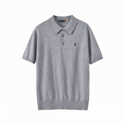新品上新！ 拉夫劳伦夏季新品男士针织polo短袖，采用原版一致百分百纯棉纱线，含百分之14羊毛，大厂工艺14针纱织密度质感肉眼可见，细腻透气，洗后不变形