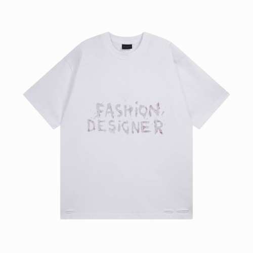 Balenciaga 巴黎世家2025 Ss 字母小金片印花磨烂做旧短袖T恤 本市场No.1的质量 真正天花板品质 全部原版开发注意细节图 避免被盗图商家混发
