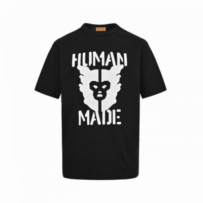 Human Made 公仔印花短袖 按照原版定制16X21支230G双纱竹节棉、水洗+硅油处理，面料柔软亲肤。 黑色印花采用进口胶浆印花，黑色因面料特殊性 和正