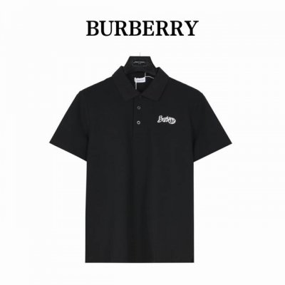Burberry 巴宝莉 草写刺绣字母签名短袖polo衫 原版品质，欢迎对比。纯棉珠地棉面料经典款polo衫，经典爆款系列，图案装饰让商务休闲风增添了俏皮的色彩