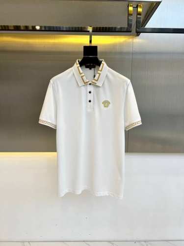 Vers范思哲、25Ss春夏商务休闲推荐，新款男士短袖翻领T恤polo衫，经典撞色Logo 精心诠释品牌经典，可打底可外穿，实用的王牌产品！绝对补单爆款，色系超