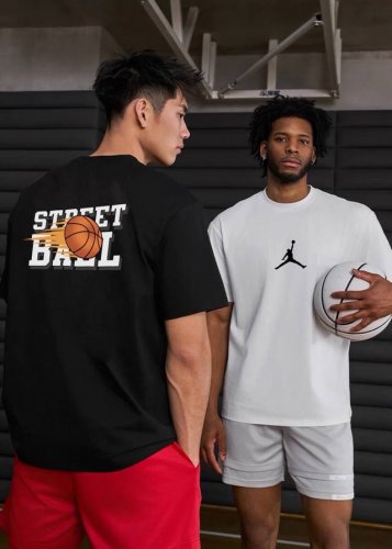 260G重磅纯棉 Air Jordan Aj 耐克乔丹 篮球 Oversize 纯棉短袖T恤 男女同款 半袖 情侣款 面料工艺： 1.260G重磅纯棉，100%