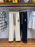 fd25Ss春夏新款空气层棉布飘带抽绳休闲裤，男士经典老佛爷皮标徽章宽松直筒休闲长裤！贸易公司渠道稀出，领先官网发售！穿上Fd新款休闲裤，你不仅能够感受到它带来