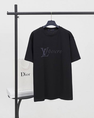 顶级版本.官网品质 Louis Vuitton*路易威登 Lv 25Ss虹彩竖纹印花短袖T恤 采用原板独家定制260克32支双莎纯棉面料 质感非常柔软舒服 10