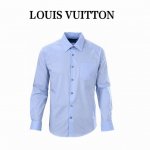 louis Vuitton Lv 细条纹提花长袖衬衫 正品7400购入 定制定染50支提花衬衫布 75D高温衬布 面料提花 手工包缝 定制1 1纽扣 定制1 1