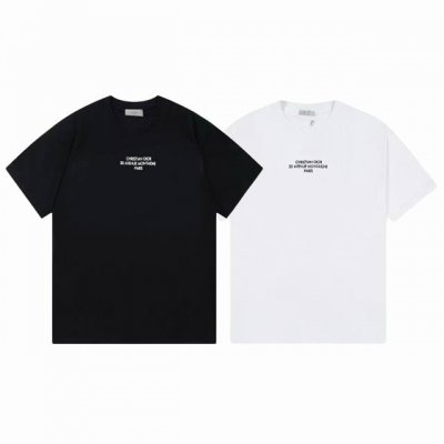 上新款号 D1045 dior 2025春夏新款首发专柜最新款短袖圆领T恤印花 -面料 280G双纱纯棉短袖 配套32支纯棉罗纹 原版面料 官方同款 男女同款