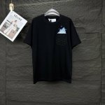 罗意威2025新款刺绣火焰Logo情侣款短袖T恤 高版本高版本 原版面料 数码直喷印花工艺 网红明星同款 高版本 高 品质 面料采用32支双纱280克精梳棉面料