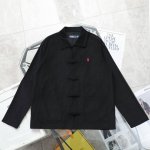 上新220【纯原臻品 顶级复刻】 ralph Lauren/拉夫劳伦中式刺绣灯芯绒复古长袖衬衫唐装外套 - 款号：W247012 - 颜色：黑色 藏青色 卡其色