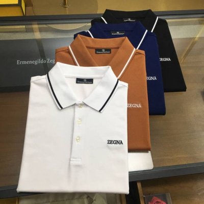 专柜新品 Zegn... 2025新品 时尚polo 翻领短袖 高级定制百搭款式 任何人都可以轻松驾驭 面料全订制工艺 胸前奢华经典品牌Logo设计，非常显档次