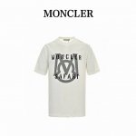 moncler 蒙口 24Ss 植绒字母Logo印花短袖 采用32S双纱平纹 配32S双纱1 1螺纹 260克重 螺纹同染无色差 采用进口丝光线定染刺绣纱线 印