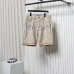 Louis Vuitton 路易威登走秀联名日语短裤 料采用7S*7S斜纹全棉牛仔布纬纱采用紧密赛络纺原棉纱线 成衣采用炒砂洗水工艺缸内添加海盐海沙高锰酸钾助剂