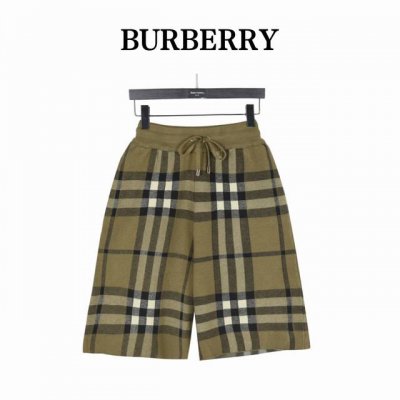 巴宝莉 Burberry 24Ss经典大格纹针织短裤 -采用定制针织一体的条纹面料 威化布织法 提花针织工艺 版型紧致立体 4杠拼接 定制裤绳五金质感强上身舒适