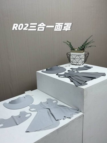 顶级防晒品三件套， %客供进口锦氨纶！Lulu2025新款冰丝空顶帽+防晒面罩+护颈面罩三合一套装，每件都可独立使用，也可与帽子合并使用！帽子和面罩可魔术贴连接