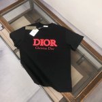 Adior 迪奥 2025春夏最新款短袖T恤，男女同款定制专属纯棉面料，定制原版工艺螺纹，胸前印花字母Logo设计！简约大方，从容百搭，档次极高，完美融入时尚还