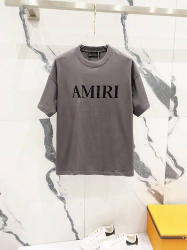 隔天到 Amiri 阿米里 260克圆领短袖T恤 经典品牌胶印字母印花Logo工艺标识 官方同步 高版本 高品质 时尚个性 百搭潮流 纯原品质 原版面料 吊牌