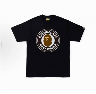 00185款Bape 字母印花短袖T恤 男女同款 码数Smlxlxxl 黑色，白色