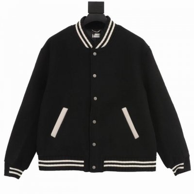 款号Y517 Saint Laurent paris 圣罗兰 后背贴字签名款棒球服外套 渠道精品 潮男潮女Zui爱的棒球服夹克，市场各级版本都有 细节一定要对比