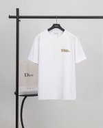 顶级版本.官网品质 Dior 蛇年联名 苹果蛇刺绣短袖T恤 采用原板独家定制280克32支双纱纯棉面料质感非常柔软舒服 100%区别市场的顶级面料 不缩水 不变