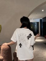 款号 02-高端品质 Choice Herats贴皮马蹄十字架短袖 颜色 白 黑 尺码 S-Xl