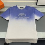 上新 纯原臻品 顶级原版复刻 女生版 Balenciaga巴黎世家2025Ss新款渐变锁扣短袖T恤 原版面料高版本高品质 网红明星同款 32支双水后240G纯棉