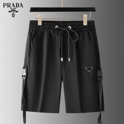 直 品牌 prada普拉达 2025Ss夏季新款 原单专柜休闲短裤 奢华经典品牌原版Logo配饰 专柜热销款 身穿着非常舒适 低调不失奢华 穿出去非常有档次 裤