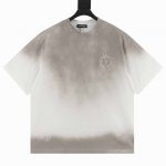 chromehearts 克罗心 25Ss 马蹄贴布刺绣烧花水洗破洞短袖T恤 秀场私人订制系列 整衣做旧激光烧花定制300克双纱面料 美式酸洗做旧原身布激光烧花